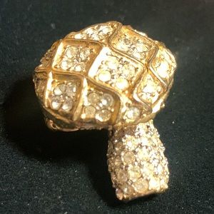 LES BERNARD BROOCH PIN PAVÉMUSHROOM